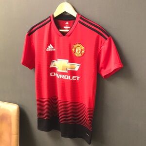 "LikeNew" Adidas Manchester United Home 2018/19 Jersey Short Sleeve Men's Small